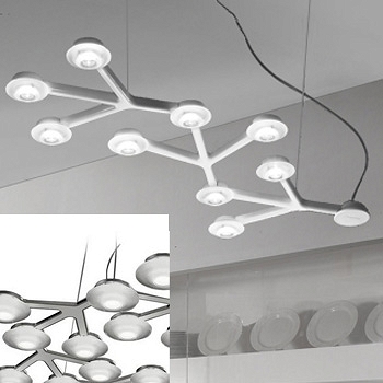 Led Net line 66 Pendant Lamp by Artemide Lamps